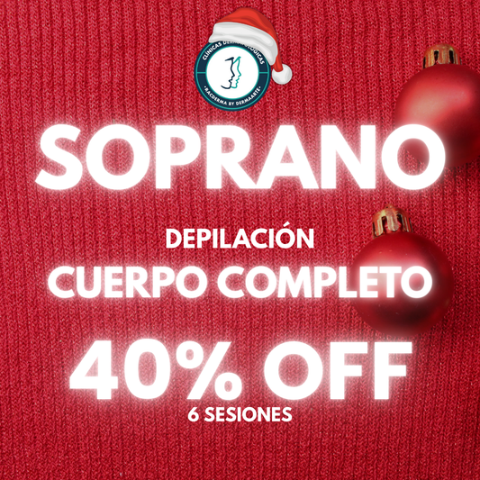 🎄✨ ¡El Regalo Perfecto está Aquí! Depilación Láser Soprano Cuerpo Completo ✨🎁